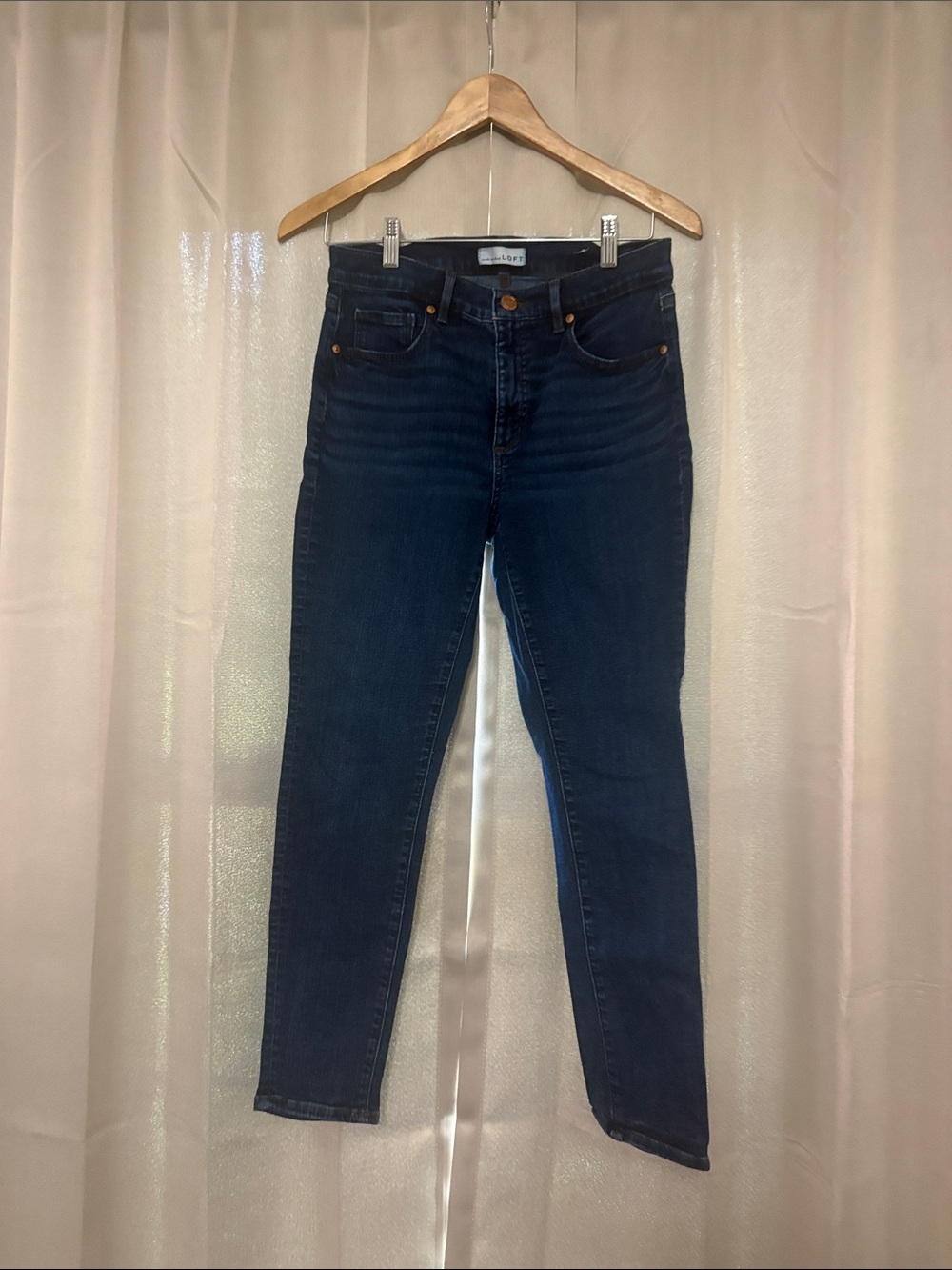 LOFT Dark Blue Skinny Jeans